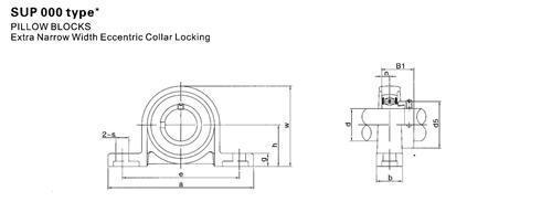 【轴承座,带座外球面轴承 SUP000~SUP006系列】价格,厂家,图片,滚动轴承,宁波三雅轴承-