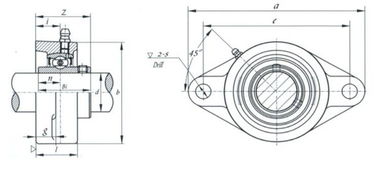 带座菱形外球面轴承座ucfl系列型号规格参数 siaif不锈钢轴承